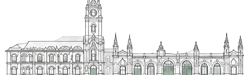 Illustration of Porto Campanhã station and its clock tower